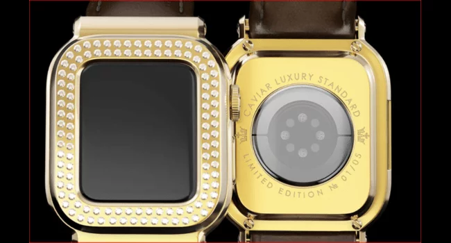 Caviar Diamond Edition Apple Watch Ultra luxury case